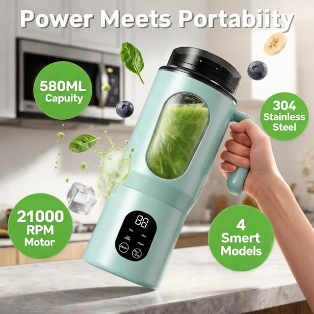 Portable Blender Bottle for Shakes