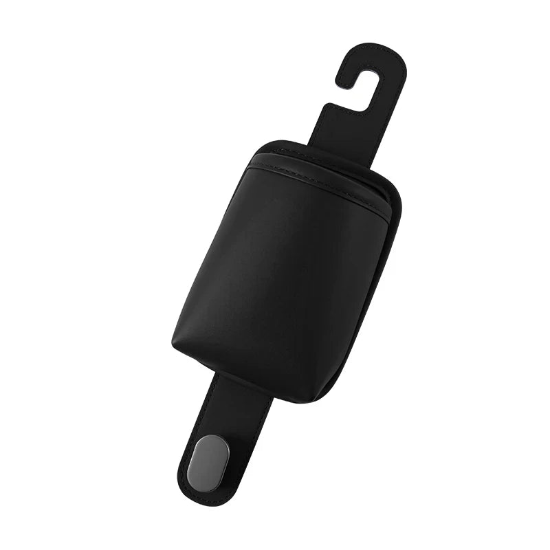 Leather Car Headrest Cup Holder