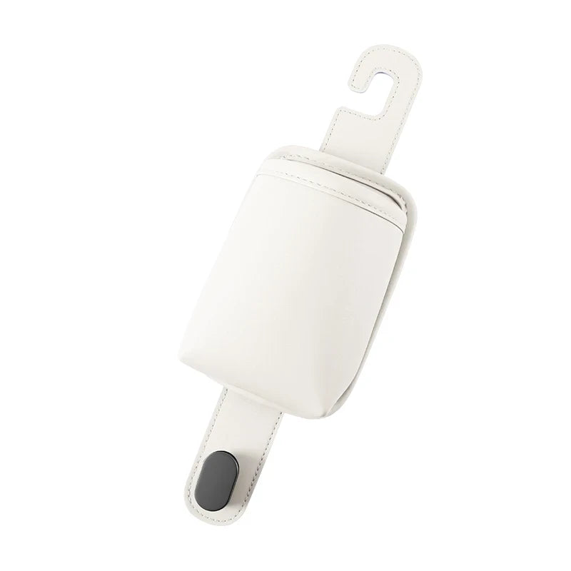 Leather Car Headrest Cup Holder